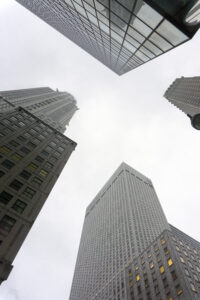 Skyscrapers, modern buildings in New York city